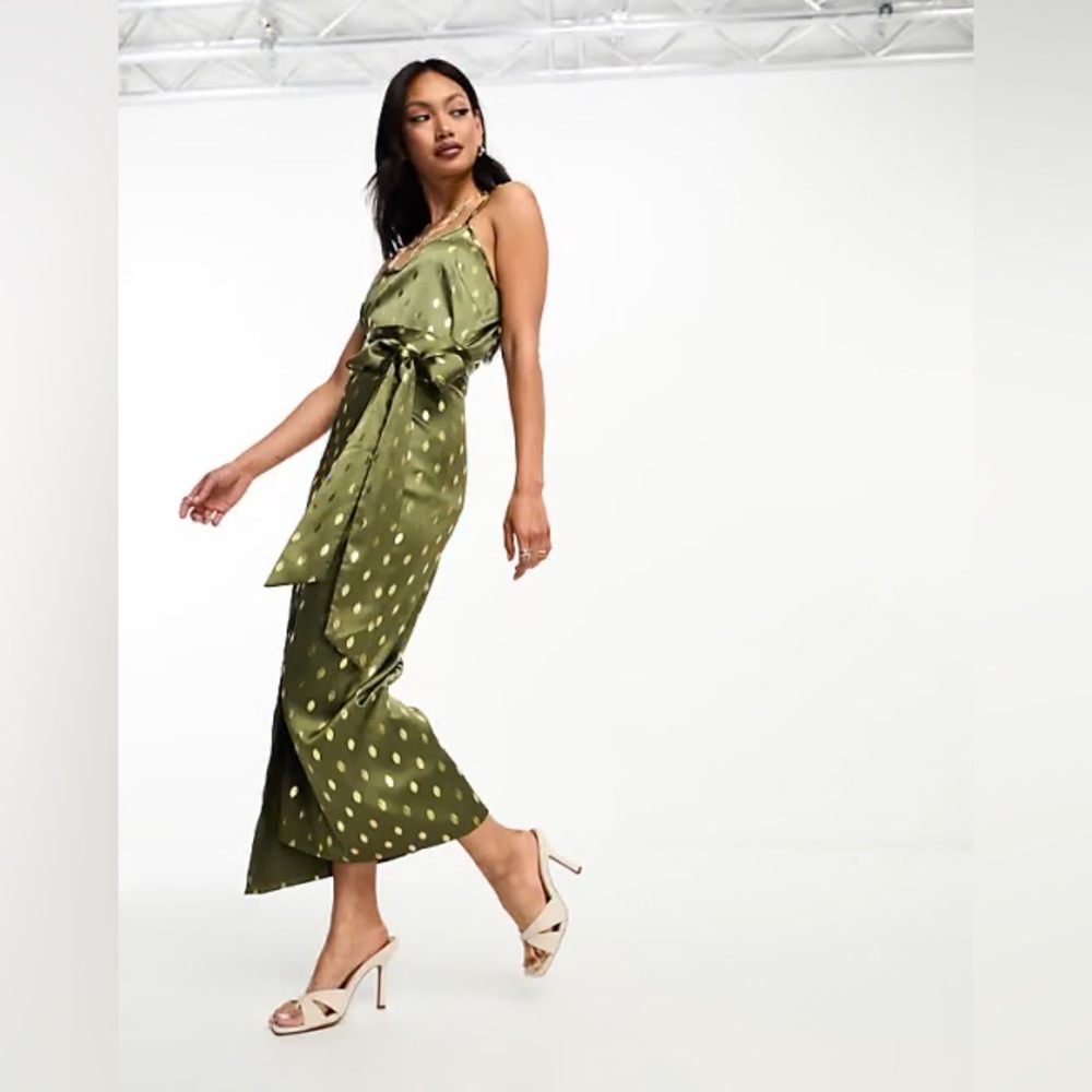 Never Fully Dressed Jaspre wrap midi skirt & matching top (Set)